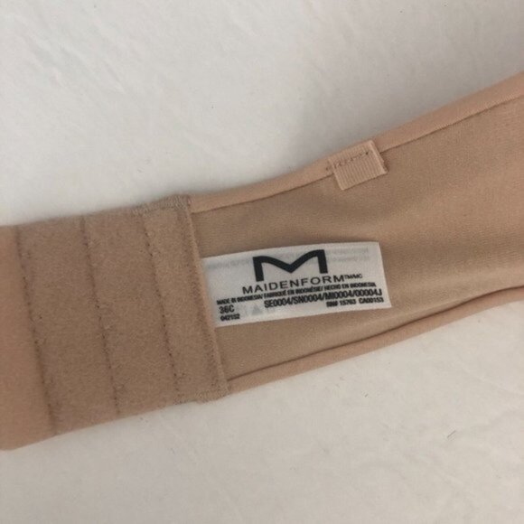 Sweet Nothings Women's Maidenform No Slip Smooth Look Strapless Beige Bra 36C - Picture 10 of 10